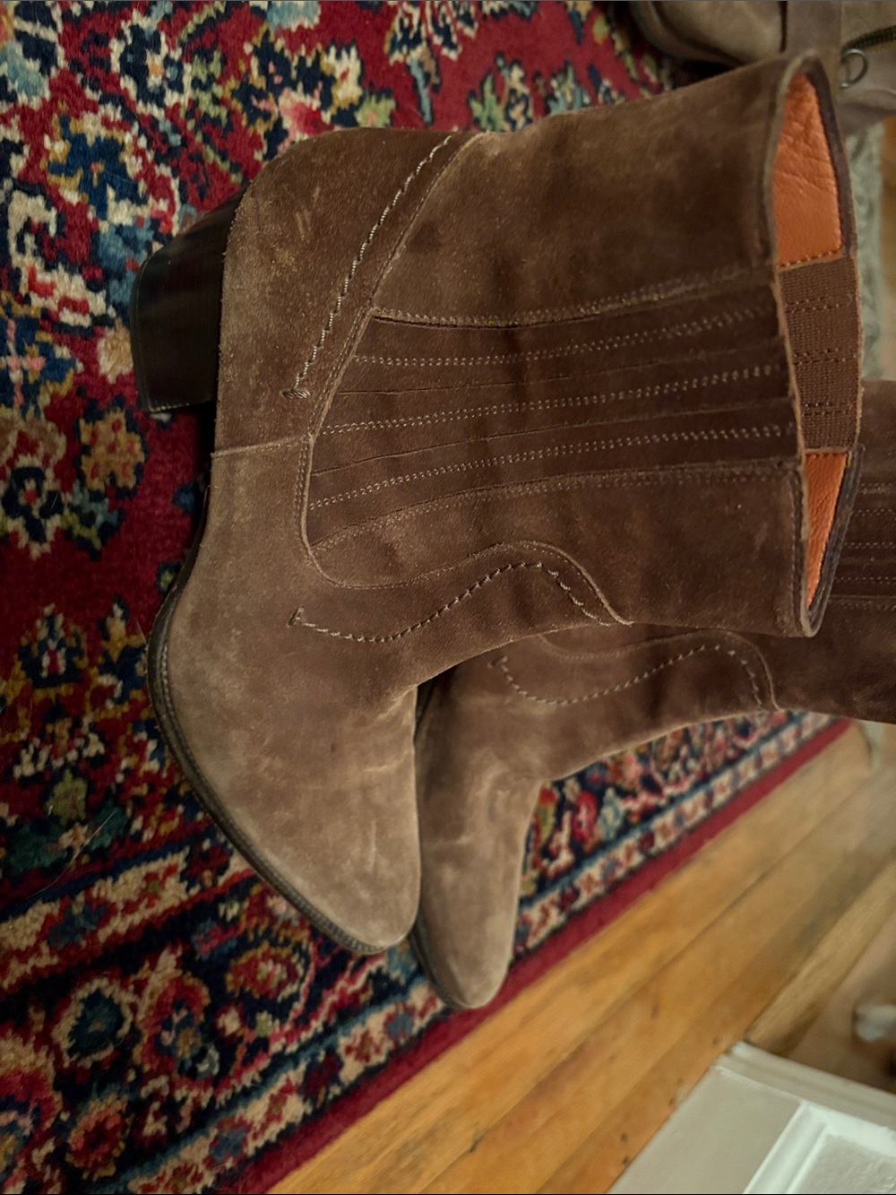 Duccio del duca  Brown Suede Ankle 37 Italy